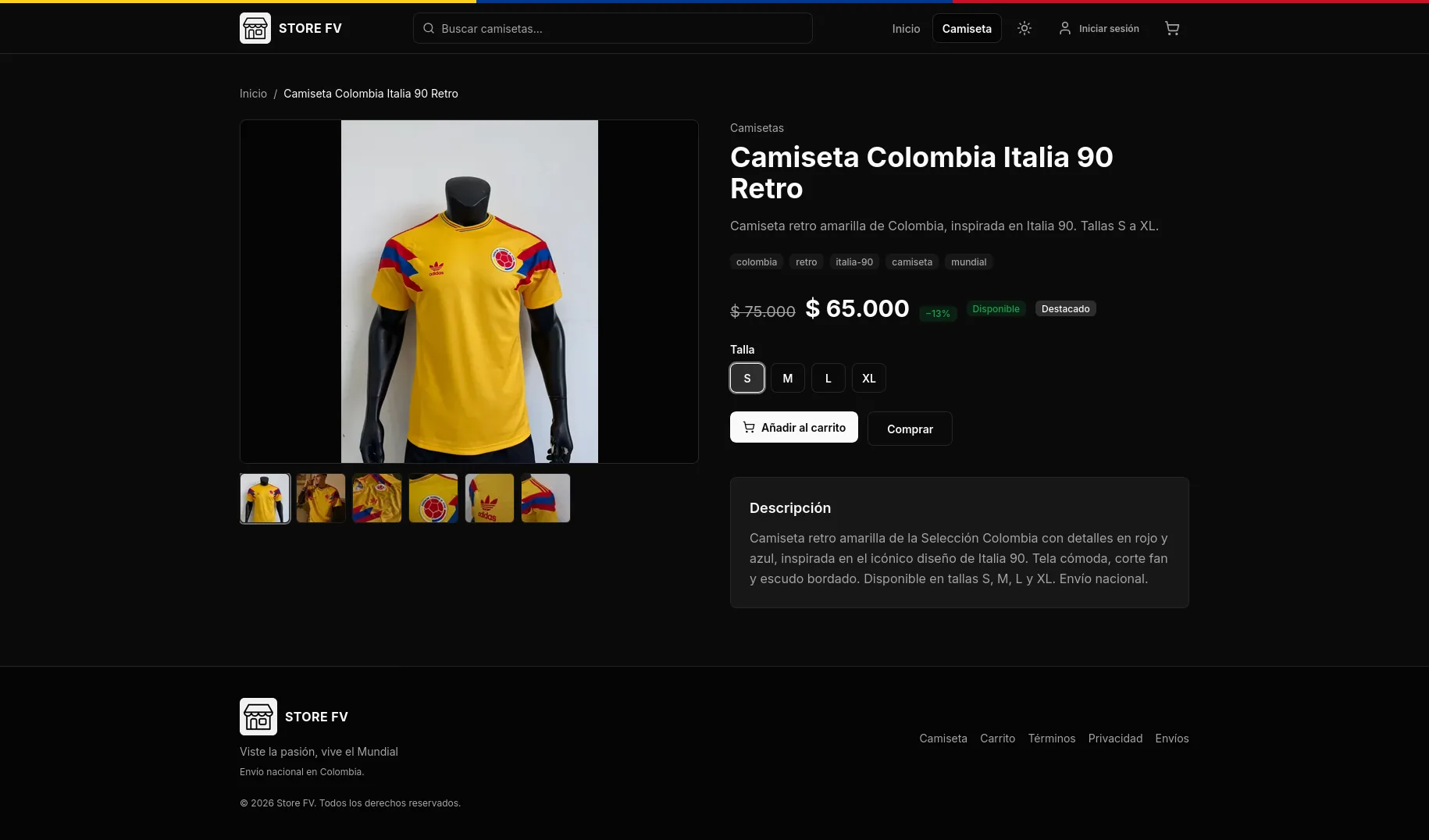 FV Store — captura 3