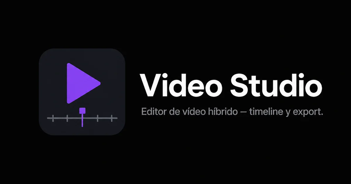 Video Studio - Project preview