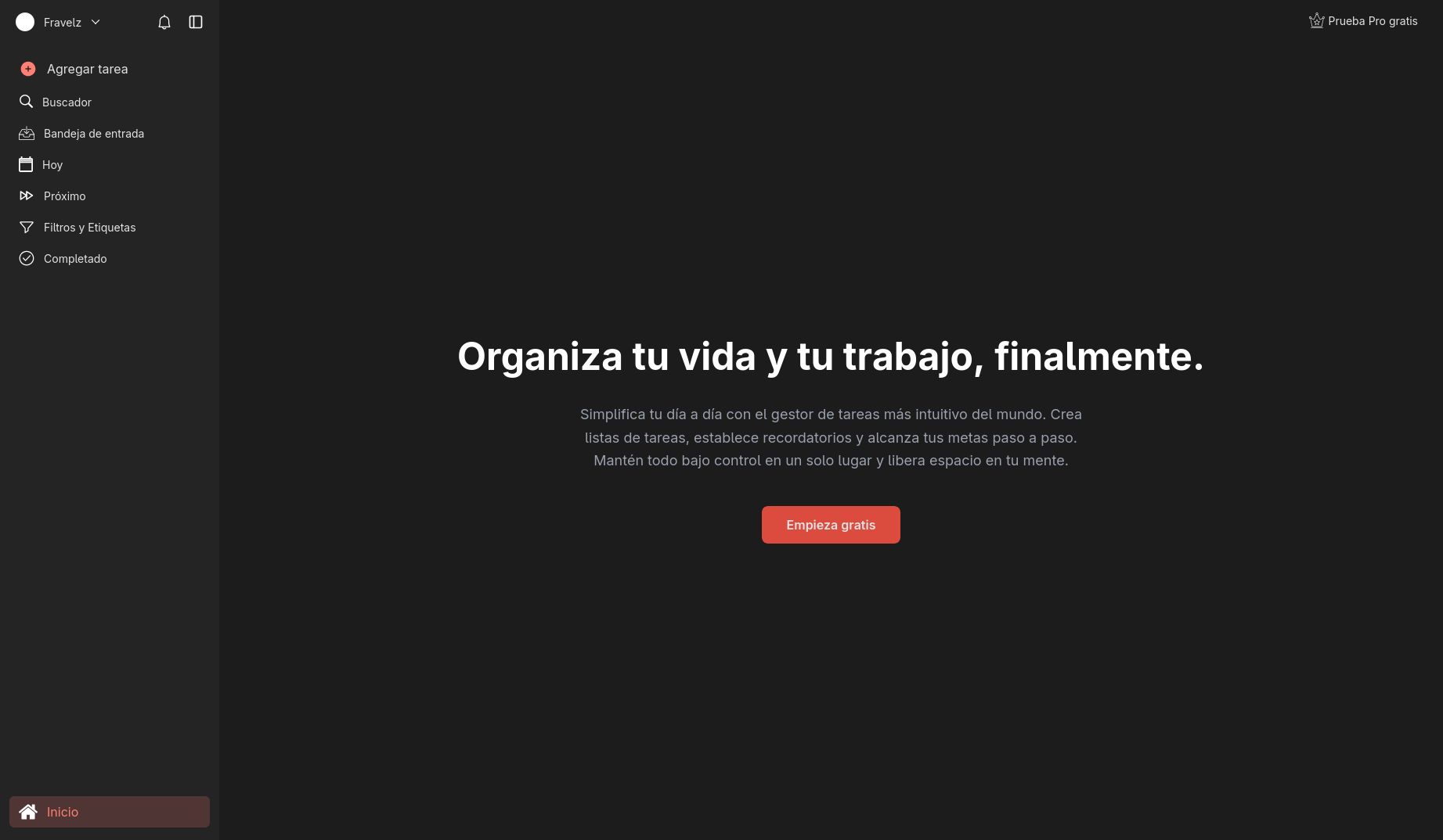 WEB To-Do List - Vista previa del proyecto