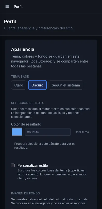 WEB Marcadores — captura 11